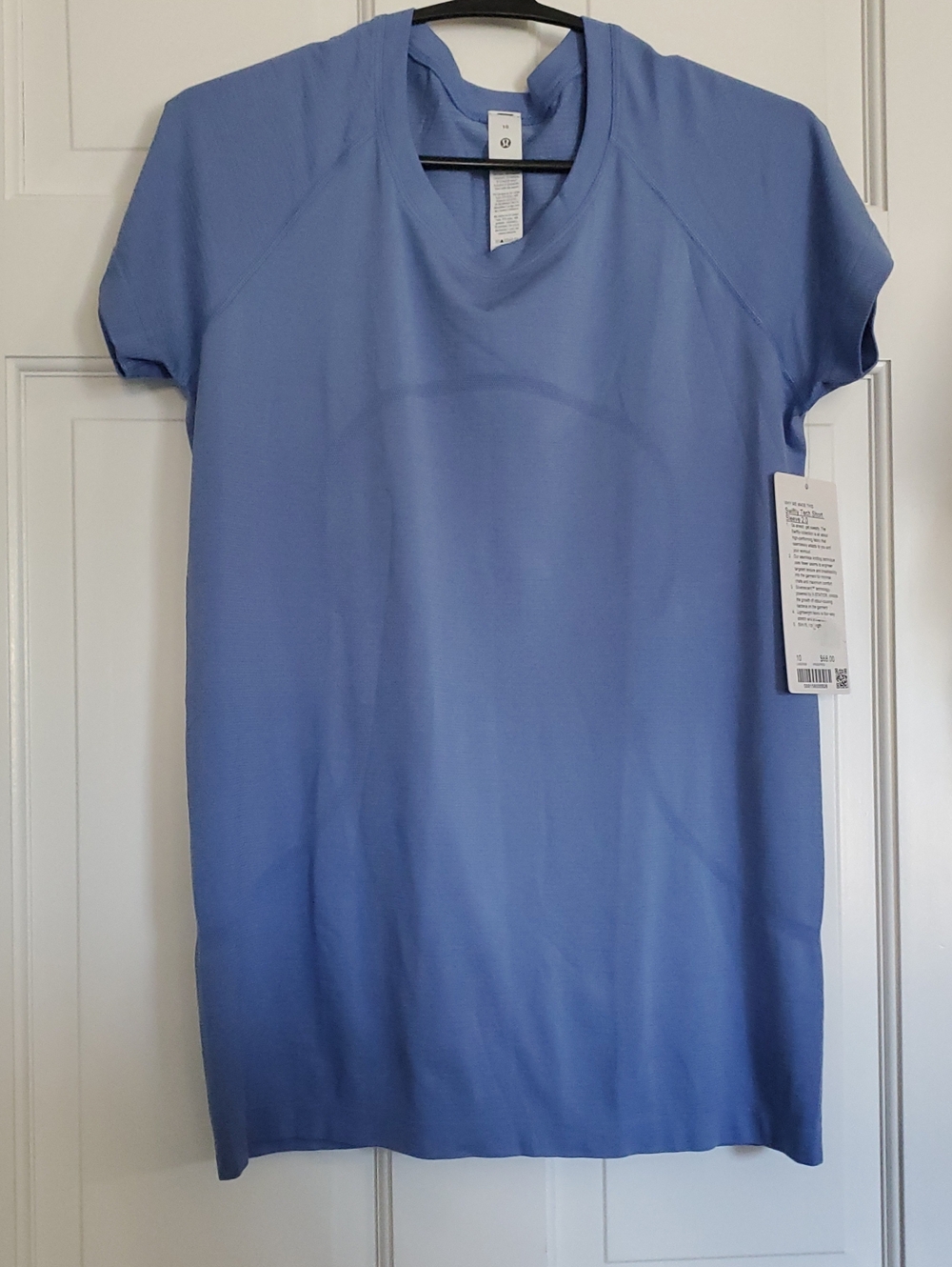 NWT Lululemon Swiftly Tech Short Sleeve Sz 10 Prep Blue